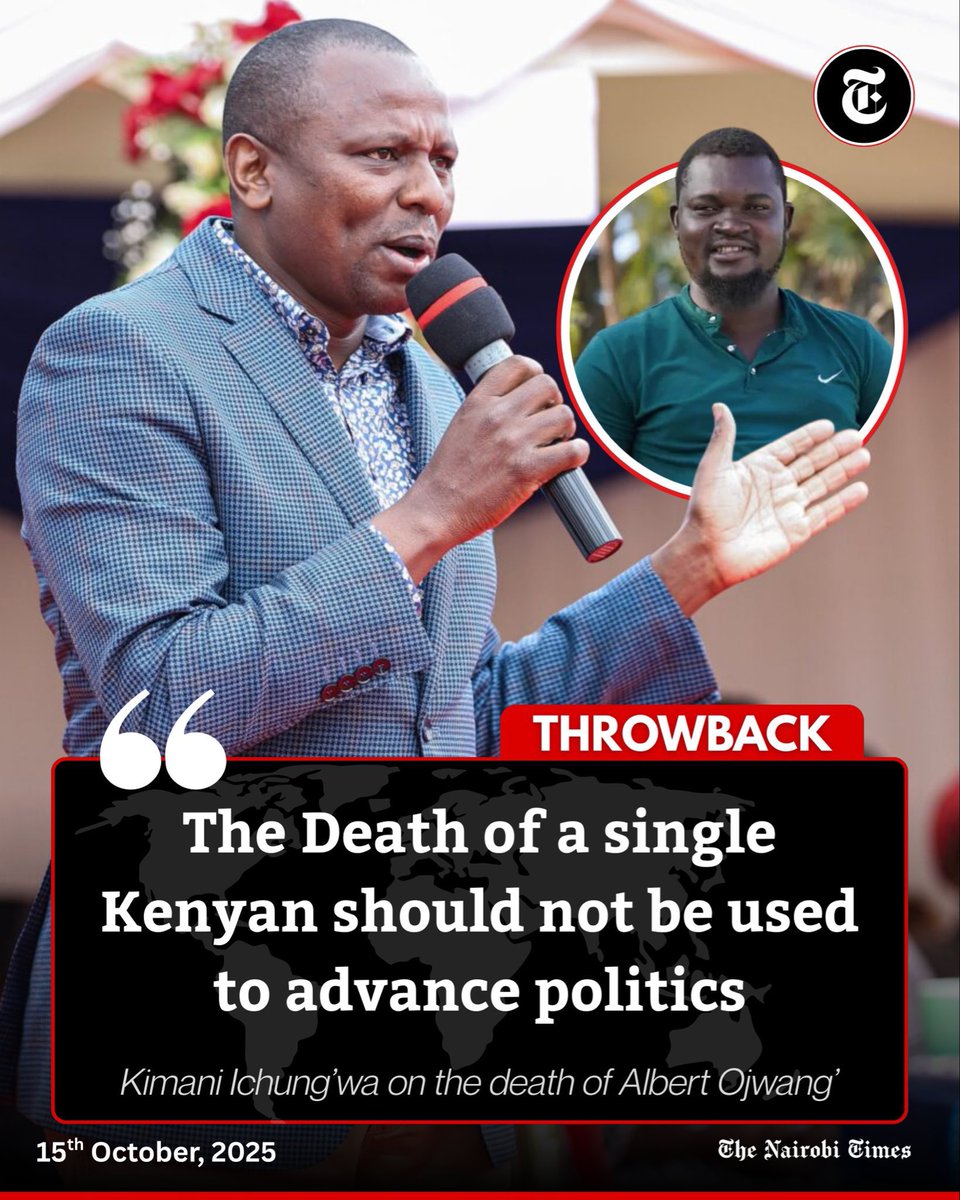 Kimani Ichungwah once said this, I will always post this.