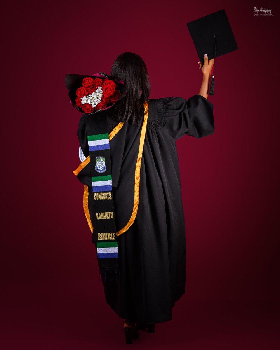 <a href="/TheALIorg/">The Amazon Leadership Initiative (TheALI)</a> congratulates <a href="/bar_khadijatu/">Shunem</a> President of Western Africa Caucus on her graduation in Gender &amp; Development Studies <a href="/University_SL_/">University of Sierra Leone</a>  
From surviving child marriage to becoming a first generation graduate &amp; powerful advocate for gender justice #BlackGirlYourDreamsAreValid