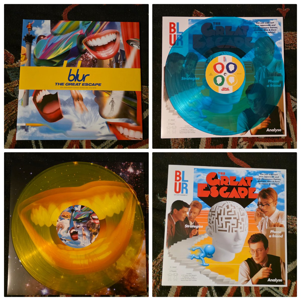 The Great Escape 30th anniversary edition vinyl turned up today <a href="/blurofficial/">blur</a> #Blur #TheGreatEscape #vinyl