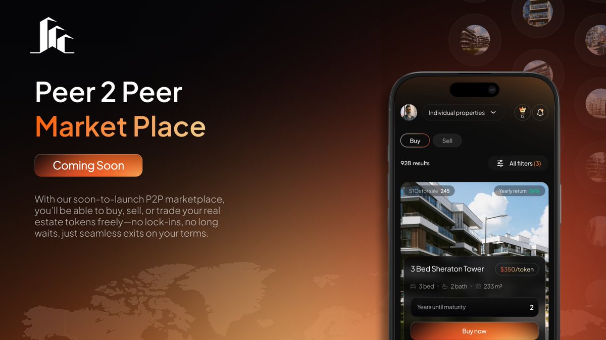 YieldHiveAI's tweet photo. Liquidity has always been the missing layer in private real estate.

@YieldHive’s upcoming peer-to-peer marketplace introduces optionality without forcing exits. 🏢

That flexibility changes how real assets fit into modern portfolios. 🔁

Explore opportunities → https://t.co/6rA9GMlNra

#YieldHive #RWA #Tokenized #RealEstate