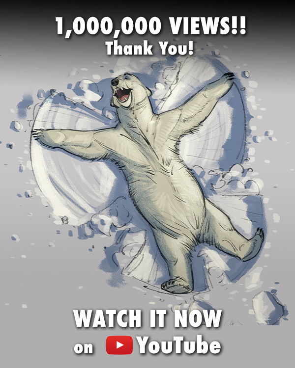 𝟭,𝟬𝟬𝟬,𝟬𝟬𝟬 𝘃𝗶𝗲𝘄𝘀! I honestly don't have words… but I'll try.

When I started Snow Bear, it was just me, a pencil, and a story I needed to tell. To everyone who watched, shared, or connected with it in any way...  𝗧𝗛𝗔𝗡𝗞 𝗬𝗢𝗨!

Seeing this story find a place in