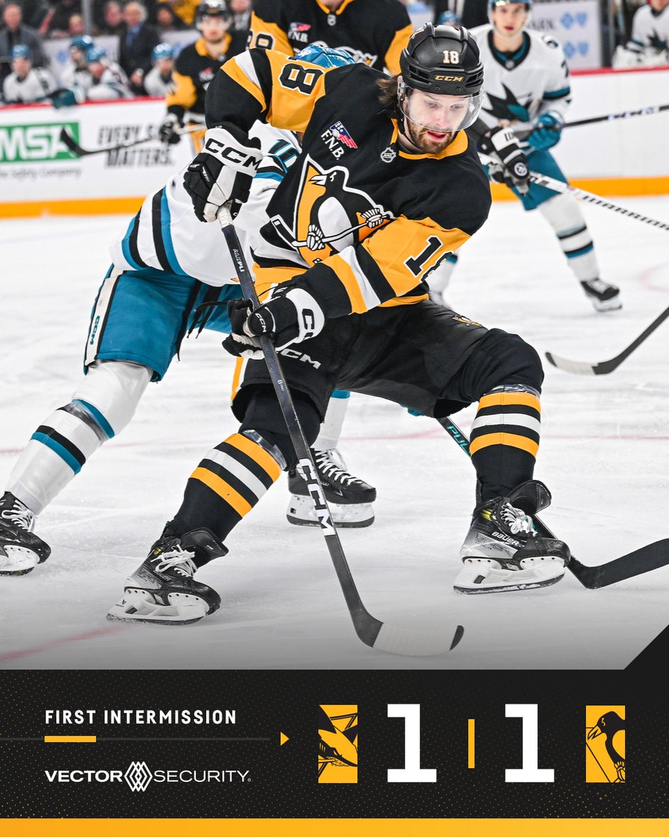 penguins's tweet image. Tied after 20.