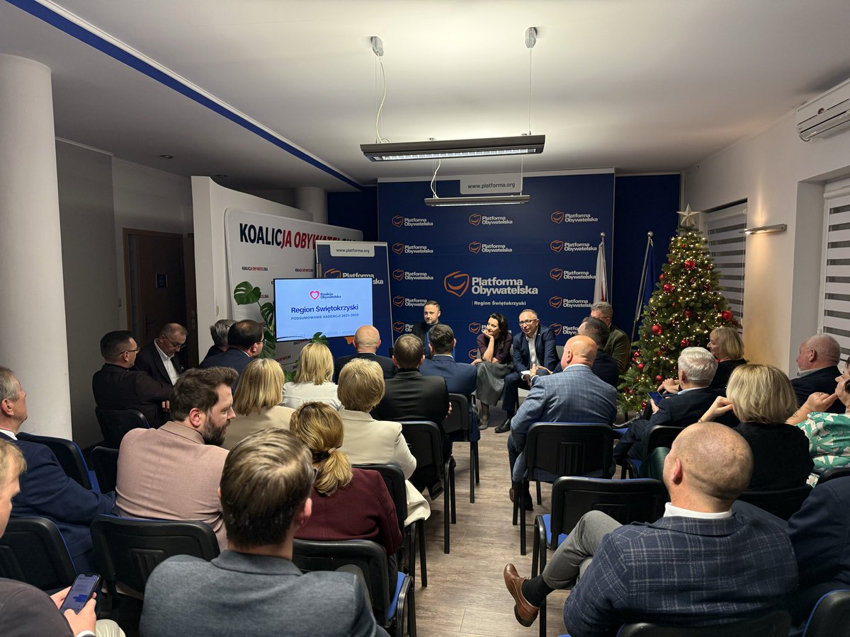 Rada Regionu Świętokrzyskiego Koalicji Obywatelskiej - w drugą rocznicę powołania rządu Koalicji 15 października. Symboliczny moment 🤍❤️

Podsumowaliśmy kadencję 2021-2025 oraz omówiliśmy politykę krajową i regionalną. Wspólnie pracujemy dalej! 🤝

#BoKochamyPolskę
