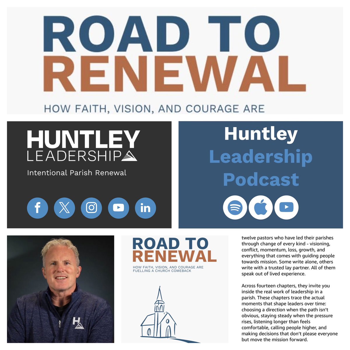 EncounterNetwrk's tweet photo. Ron Huntley, just released his latest book: Road To Renewal
Focussed on making disciples for mission, rooted in parish life and everyday practice.
Get the Kindle ebook:
Amazon UK Link:
https://t.co/0WHeHZidSV 
Website: 
https://t.co/LFwHMeN6oM
#RonHuntley #RoadToRenewal https://t.co/hHQ50QjmgR