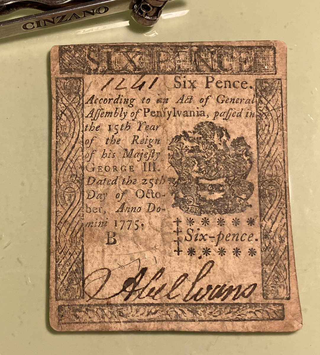 Bullionbasis's tweet photo. mass delusions: america’s first paper “currency” - substitution of silver sixpences for these tokens by the city council, 1775: paper made ‘more acceptable’ when acceptable for school fees… https://t.co/orUulcyk7I
