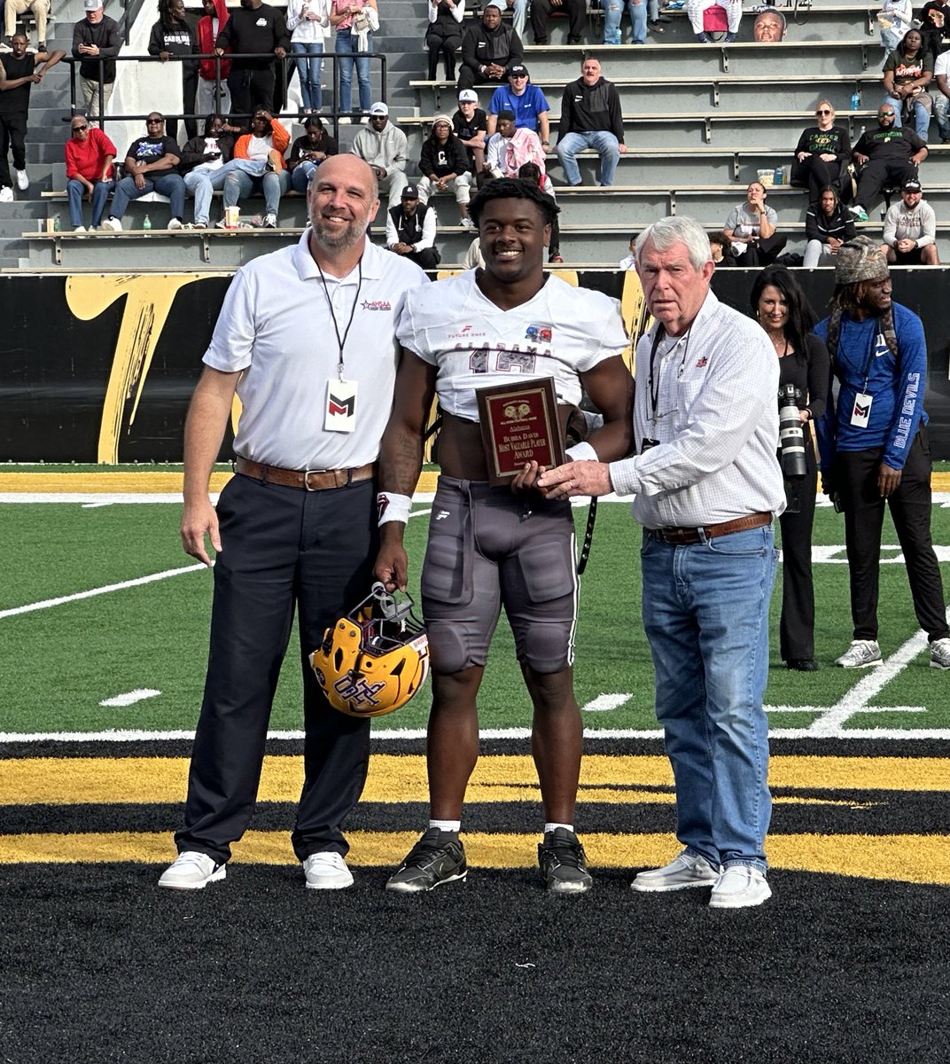 AHSAAUpdates's tweet image. Congratulations to the Alabama All-Stars Game MVP EJ Crowell from @JacksonFootball