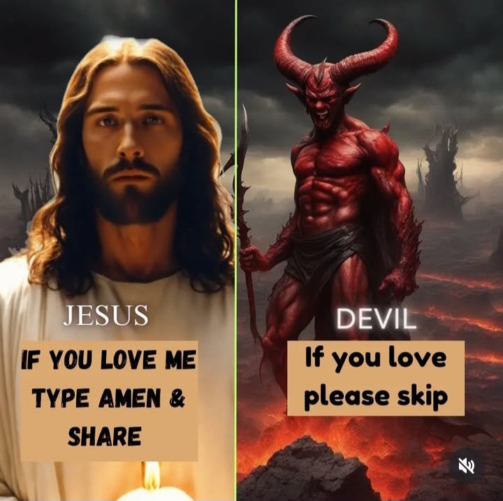 Heaven is real. 
So is Hell. 
Choose Jesus, choose LIFE.

Comment AMEN if you choose Jesus!