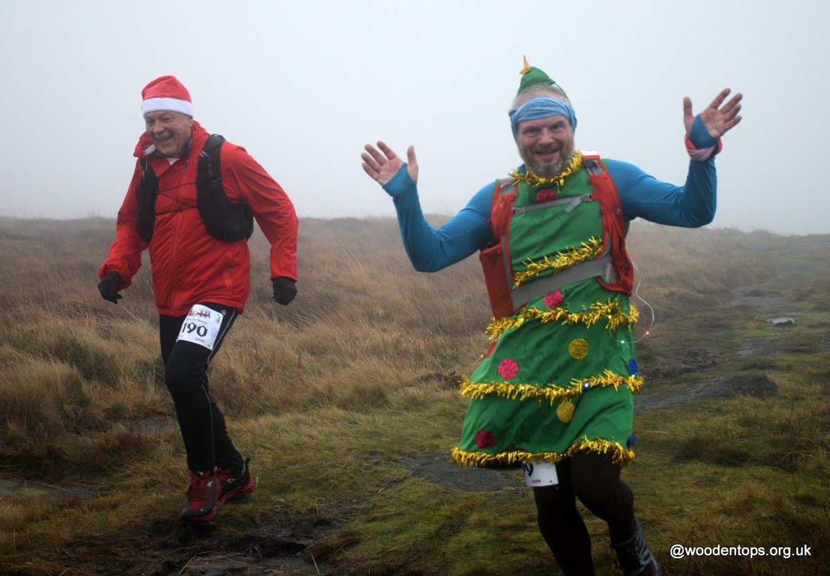 WoodentopsFR's tweet image. Tree-mendous festive fun at today's Moors The Merrier 21 mile fell race @cvfr_feed @CraggRunner @todharriers
