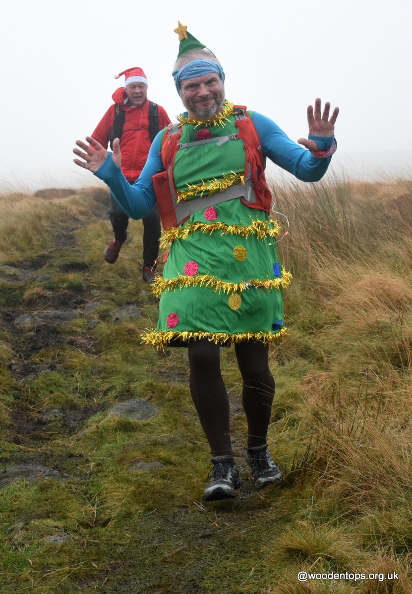 WoodentopsFR's tweet image. Tree-mendous festive fun at today's Moors The Merrier 21 mile fell race @cvfr_feed @CraggRunner @todharriers