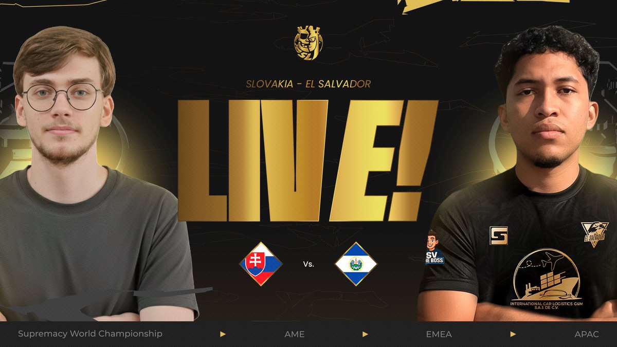 CR_Supremacy's tweet photo. 🟡 𝐋𝐈𝐕𝐄 - 𝐌𝐀𝐓𝐂𝐇 𝟏𝟏 - 𝐖𝐄𝐄𝐤 𝟏

🔥🌍 THIRD MATCH OF THE DAY!
🇸🇰 Slovakia hosts 🇸🇻 El Salvador as both teams aim for a strong World Cup debut! ⚔️🔥

Best of luck to both — let the battle begin! 🙌🏆

🇸🇰 @cr_slovakia 🆚️ @SeleccionESA_CR 🇸🇻
⏰: 21:00 UTC - 22:00 🇸🇰 - 15:00 🇸🇻
📺🇪🇸: https://t.co/TOheAE1Vc3
📺🇪🇸: https://t.co/ceW0lwLyd4
🎙️🇪🇸: @Recameca
📺🇧🇷: https://t.co/3g9cfD9ZQU
🎙️🇧🇷: @Steveflacr

#SMCY2025 #WeAreSWC3 #WorldCup #ClashRoyale
