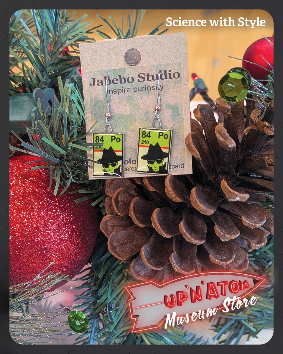 Elevate your look with jewelry that's out of this world! 💡 𝗪𝗵𝗲𝗿𝗲 𝗰𝘂𝗿𝗶𝗼𝘀𝗶𝘁𝘆 𝗶𝗻𝘀𝗽𝗶𝗿𝗲𝘀 𝗴𝗶𝗳𝘁𝘀: 𝗙𝗶𝗻𝗱 𝗴𝗿𝗲𝗮𝘁 𝘁𝗿𝗲𝗮𝘀𝘂𝗿𝗲𝘀 𝗳𝗼𝗿 𝗮𝗹𝗹 𝗮𝗴𝗲𝘀 𝗮𝘁 𝗨𝗽 𝗡 𝗔𝘁𝗼𝗺!
#NuclearMuseum #Albuquerque #ScienceGifts #UpNAtom #UniqueGifts