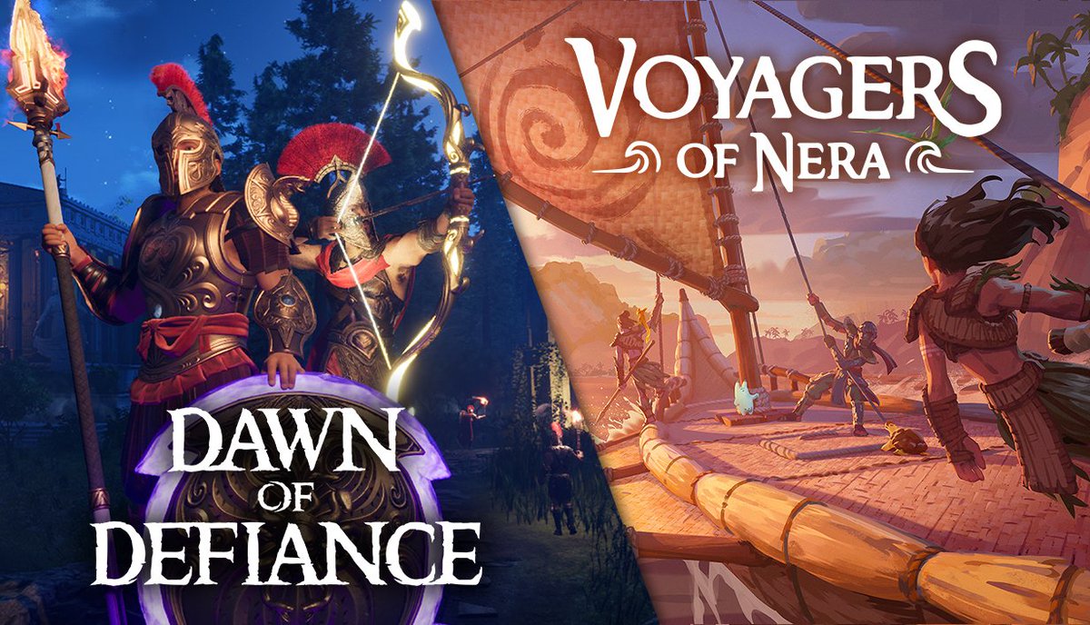 TraegaGames's tweet image. Bundle Alert! 🎉To celebrate Desert Reign's launch we've teamed up with @VoyagersofNera for a 10% OFF bundle on Steam in time for their big update next week too!

If you like ruins, myth, and monsters, grab both games here: store.steampowered.com/bundle/65200/D…