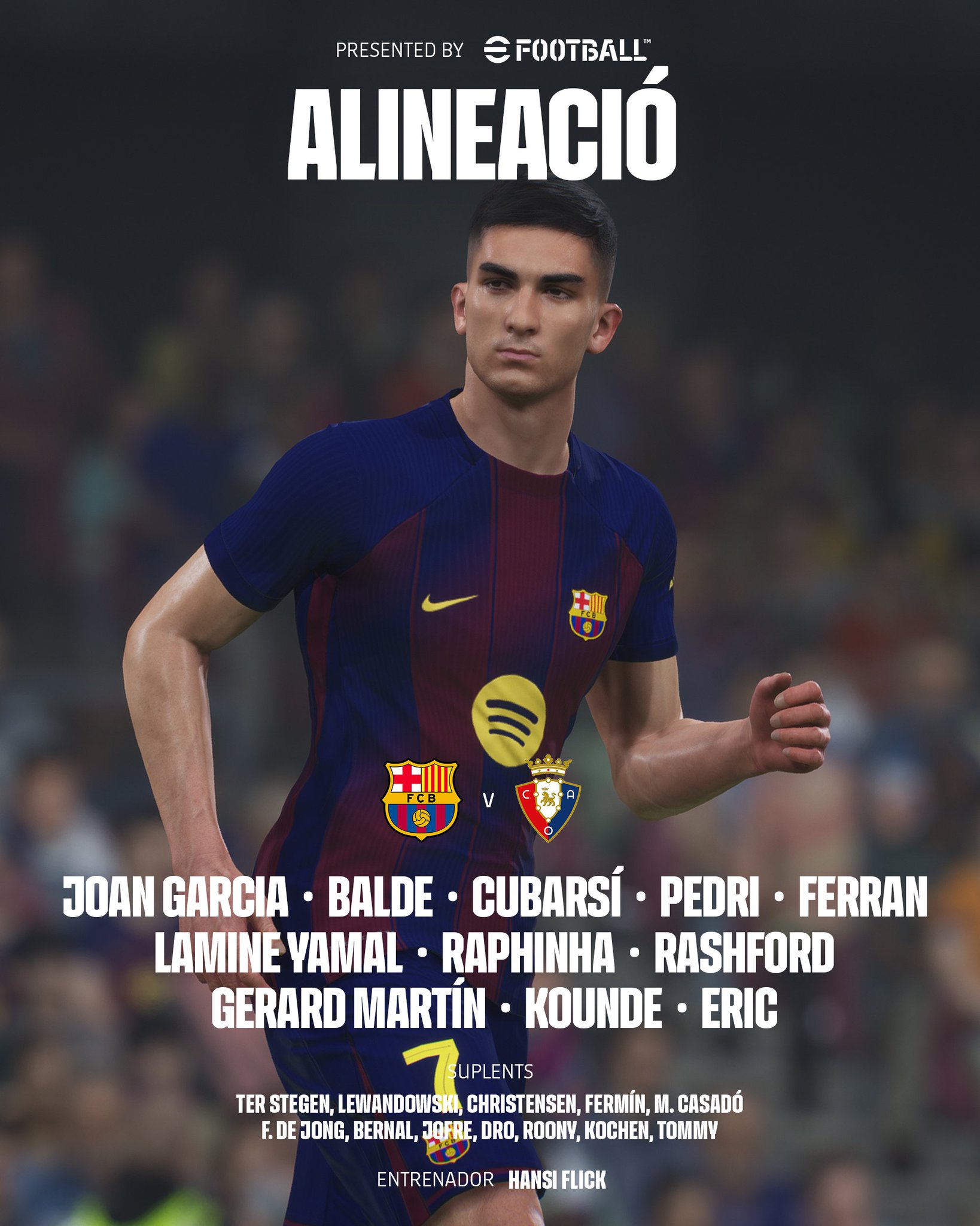 تشكيل برشلونة أمام أوساسونا في #الدوري_الإسباني 