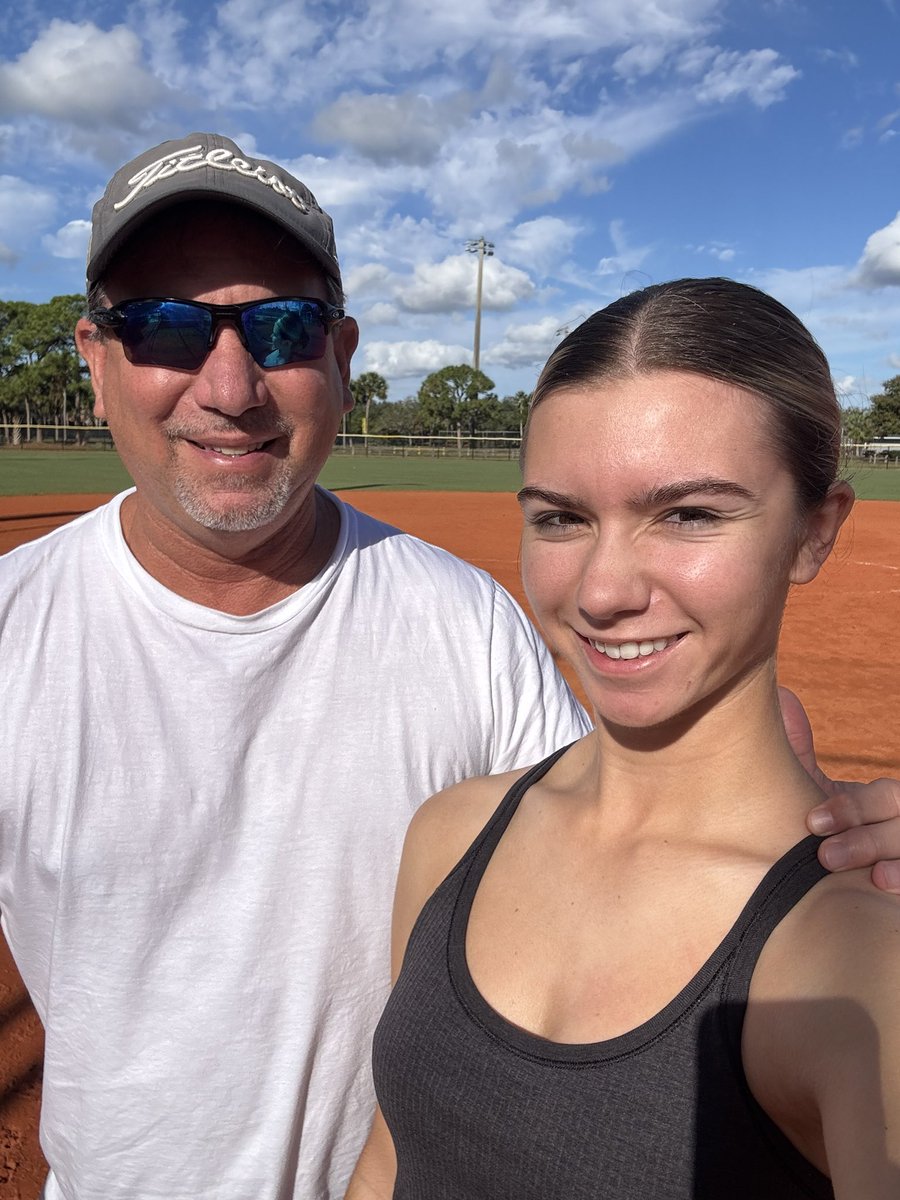 As a softball dad, no place I’d rather be on a Saturday morning in Jupiter. Getting some reps in with Sam.