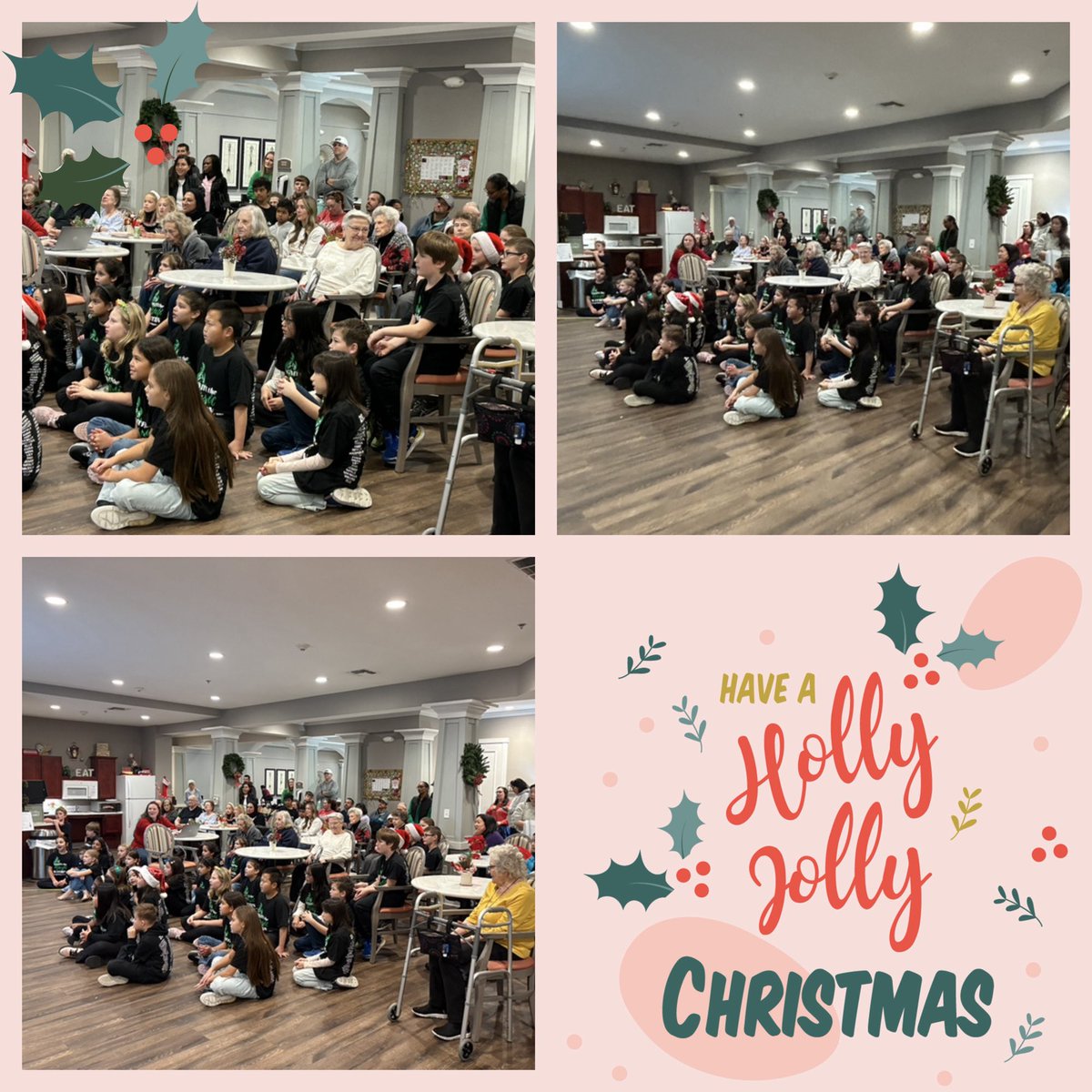 We are very proud of our RES Choir for their performance at Meadowood Assisted Living and Memory Care this morning! 

#Remember, there is no place like Rockenbaugh
🔥 Ignite the Dragon Within
#DragonProud #InspireExcellence 
@carrollisd  
#SpreadingChristmasCheer