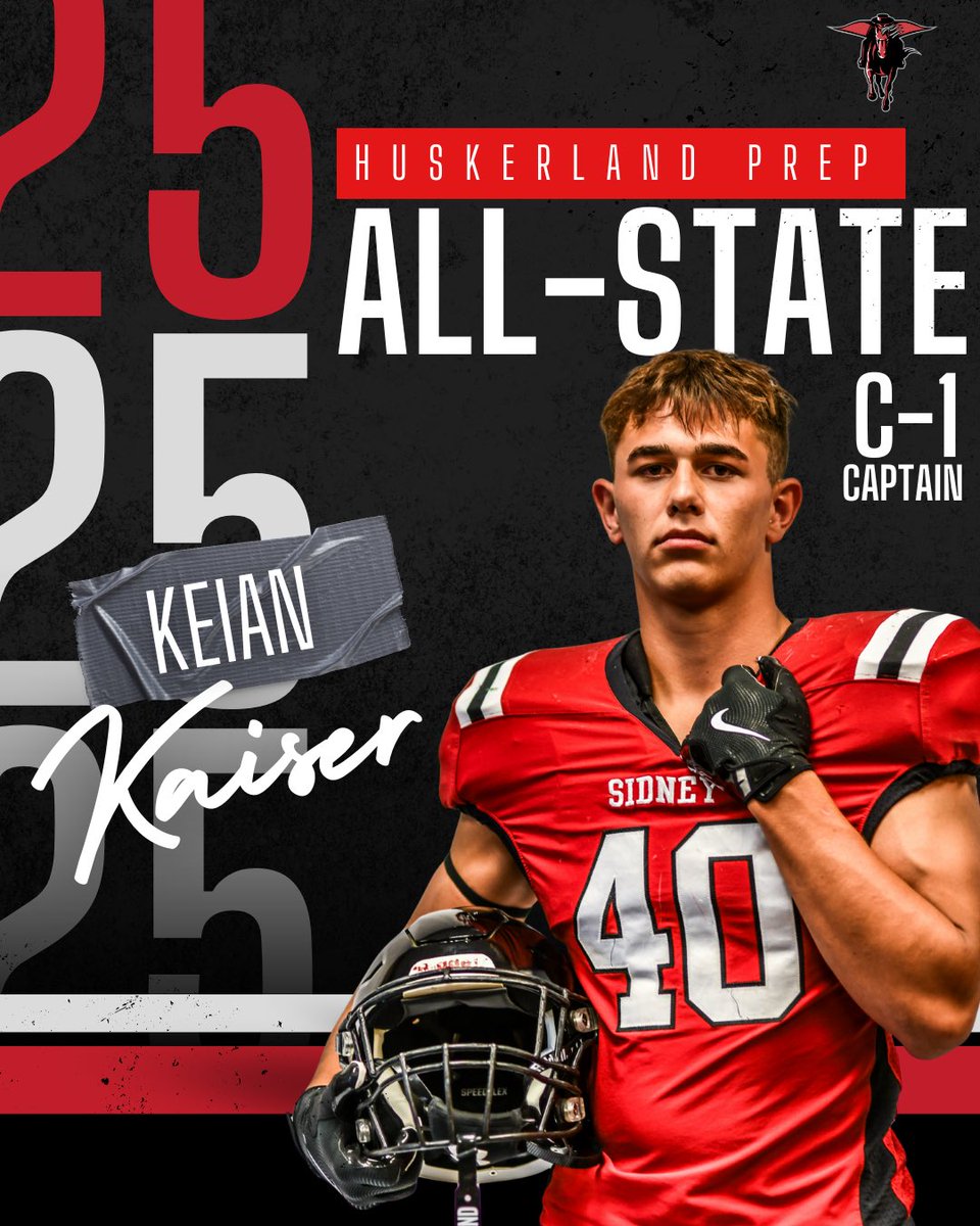 SidneyRaiderBC's tweet image. 🏈 Huskerland Prep C-1 All-State Recognition 🏈 @HuskerlandBob 

Defense:
• Keian Kaiser — Captain (Two Time All State)
• Ben Monheiser — Linebacker
• Alek Doty — Defensive Back (Two Time All State)
.
Offense:
• Rhys Dorcey — Running Back