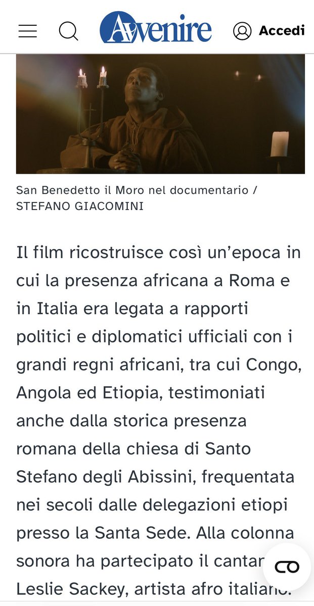 fred_kuwornu's tweet photo. Grazie mille ad @avvenire.it per l’articolo e per l’attenzione dedicata al percorso di We Were Here – The Untold History of Black Africans in Renaissance Europe.

Per chi desidera approfondire, l’articolo completo è disponibile qui:
👉 https://t.co/jHUdawyxiY 

Dopo l’esordio del film alla 60ª Esposizione Internazionale d’Arte della Biennale di Venezia nel 2024, all’interno del Padiglione Centrale, su invito del curatore Adriano Pedrosa, We Were Here ha intrapreso un percorso internazionale che continua a crescere e a sorprendere.

Nel corso del 2025 il film è stato programmato in sale cinematografiche a New York, affiancando il circuito museale e universitario che rappresenta il cuore della sua distribuzione. Parallelamente, il progetto ha ricevuto importanti riconoscimenti e selezioni, tra cui la selezione agli Oscar, la considerazione nei circuiti dei NAACP Image Awards e dei Black Reel Awards, confermando l’impatto culturale e politico di questo lavoro.

Ad oggi, We Were Here ha superato le 70 proiezioni tra musei, università, biblioteche e istituzioni culturali negli Stati Uniti e in altri Paesi, diventando uno strumento di dialogo tra cinema, storia, arte e comunità.

Guardando al futuro, stiamo preparando il primo vero tour europeo del film, previsto da maggio a dicembre 2026, con proiezioni speciali in musei, istituzioni culturali e università, e con una particolare attenzione anche all’Italia, Paese centrale sia per la storia raccontata dal film sia per il mio percorso personale e artistico.

Proprio a partire da questo percorso, stiamo già lavorando allo sviluppo di un nuovo film dedicato a una figura ancora poco conosciuta ma straordinaria come San Benedetto il Moro, santo afroitaliano nato in Sicilia e venerato in diverse parti del mondo. Il progetto è pensato come un film di respiro internazionale, con ricerche e riprese previste in Italia, Europa, America Latina e Stati Uniti, e con il coinvolgimento di storici, studiosi, comunità religiose.  @Avvenire_Nei @VaticanNews @Corriere @repubblica @Internazionale