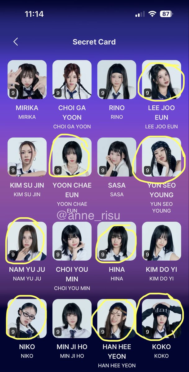 anne_risu's tweet photo. Koko is my ult, but I'm rooting for all of my biases! 💥 #HIPPOPPrincess #SecretCard #SecretCard_Event #MnetPlus https://t.co/fxxfRDlGm4
