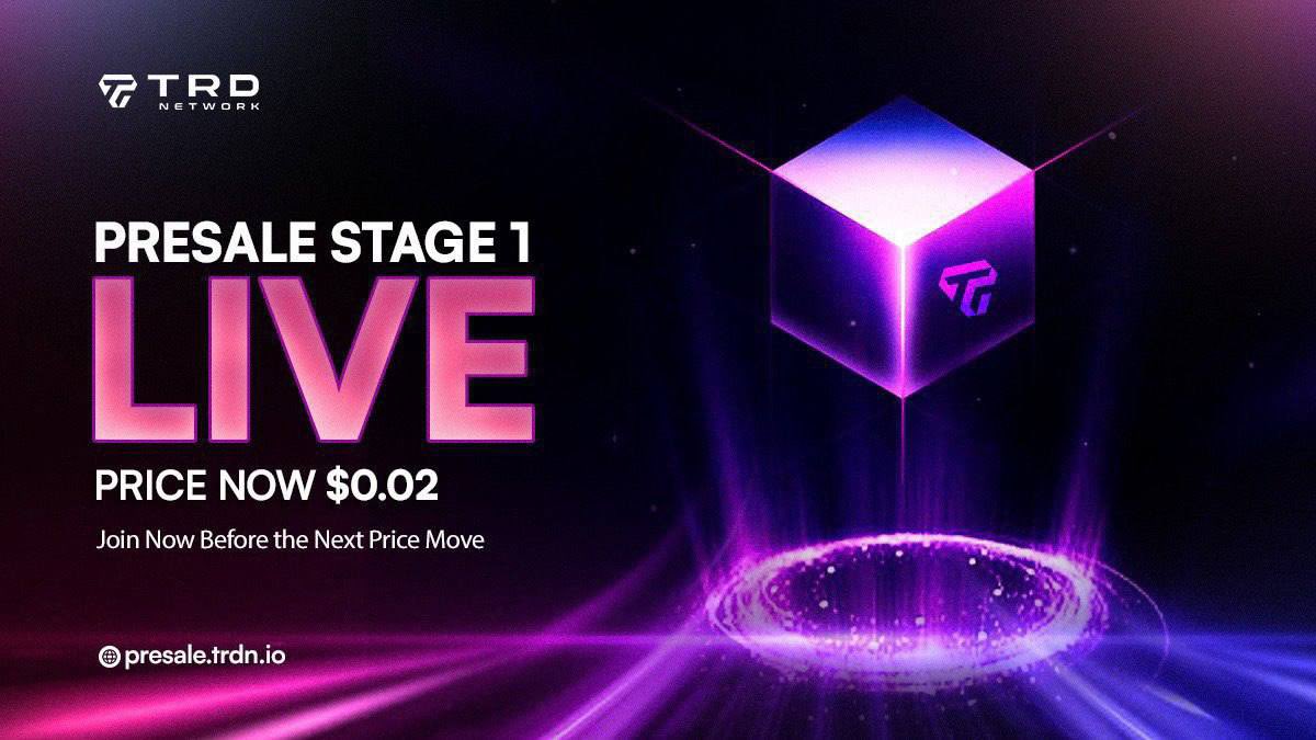 🚀 TRD Presale Stage 1 is Now Live💰💰

Early adopters can now secure $TRD at the lowest entry price ever.

🔗 Join Presale: presale.trdn.io

TRD Network <a href="/TRDN_AI/">T.R.D Network</a> has opened its first presale phase at an initial price of $0.02 per $TRD. Community members can review the