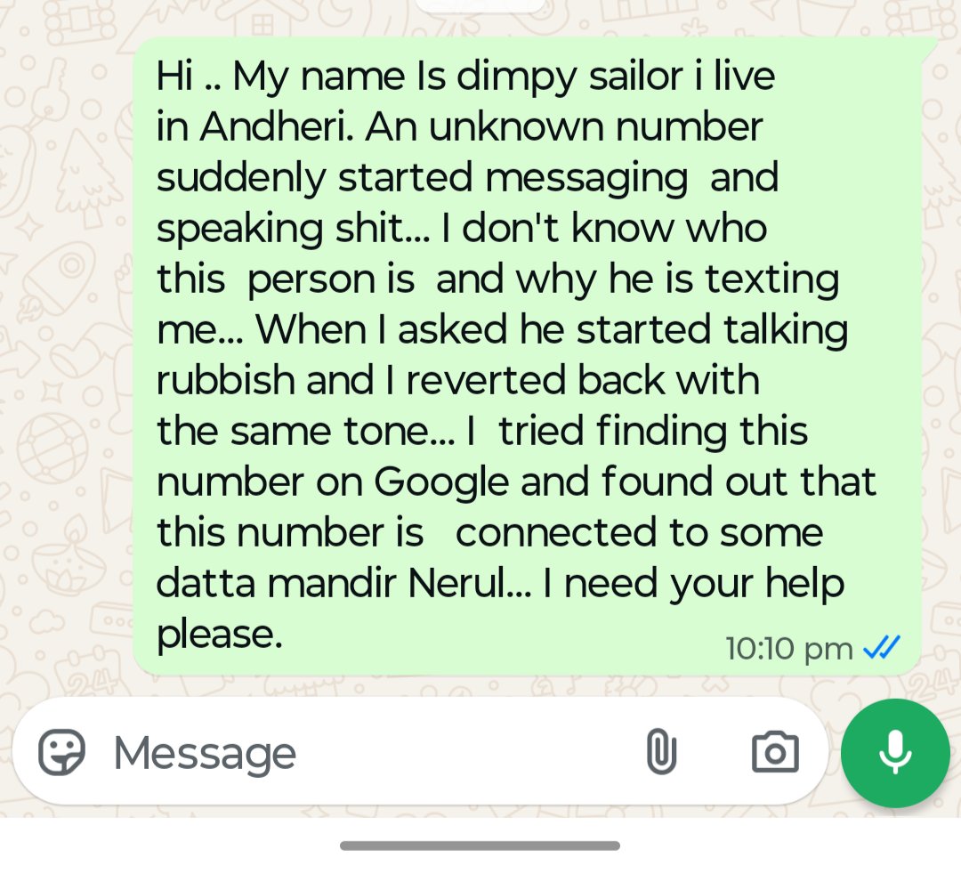 SailorDimpy's tweet photo. @MumbaiPolice  please block in to the matter please help https://t.co/BVxKqgOs9C