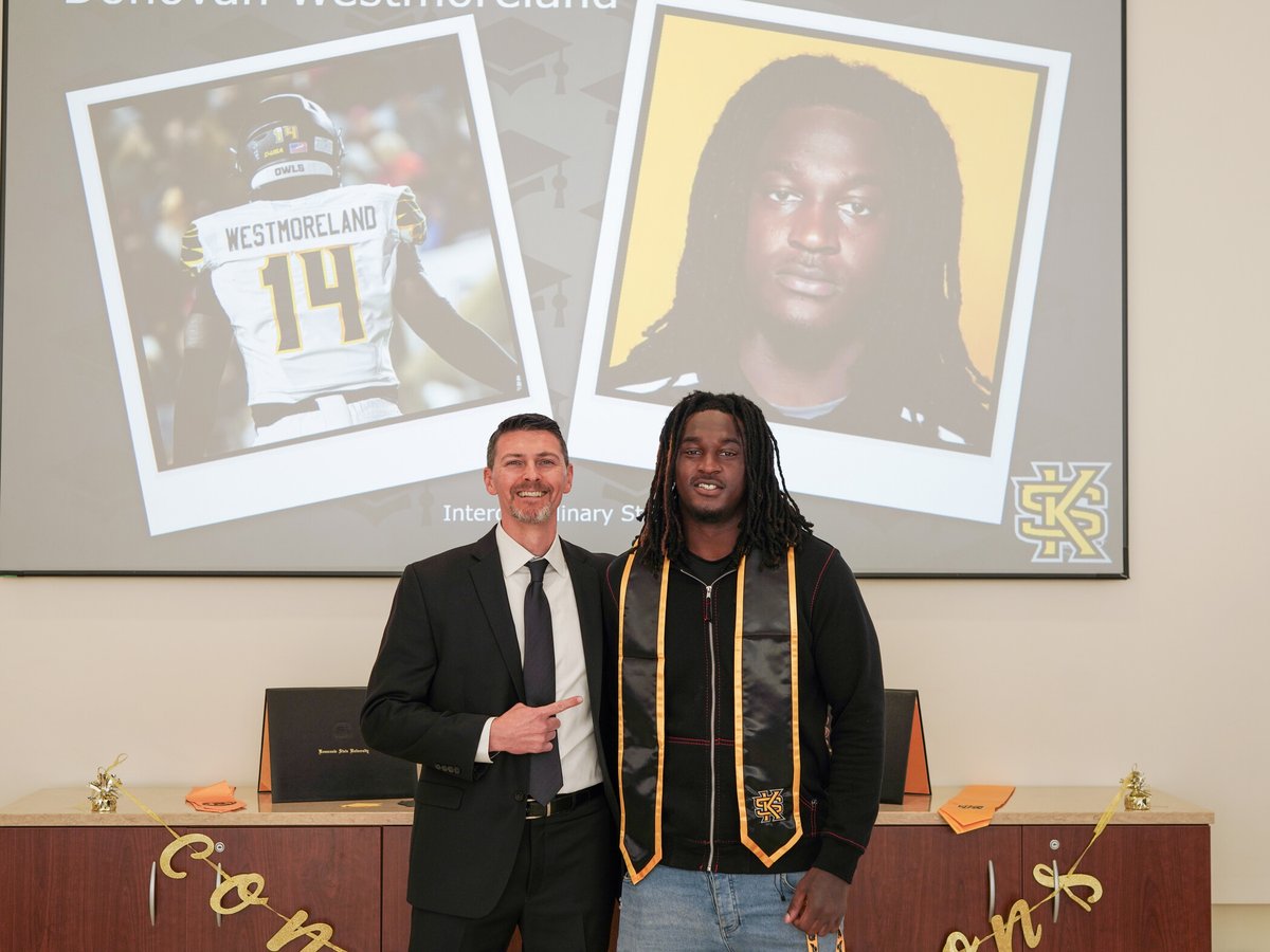 kennesawstfb's tweet photo. Proud to honor our graduates at our luncheon this week 🎓

#SeeUs | #HootyHoo https://t.co/CBN5EblMcR