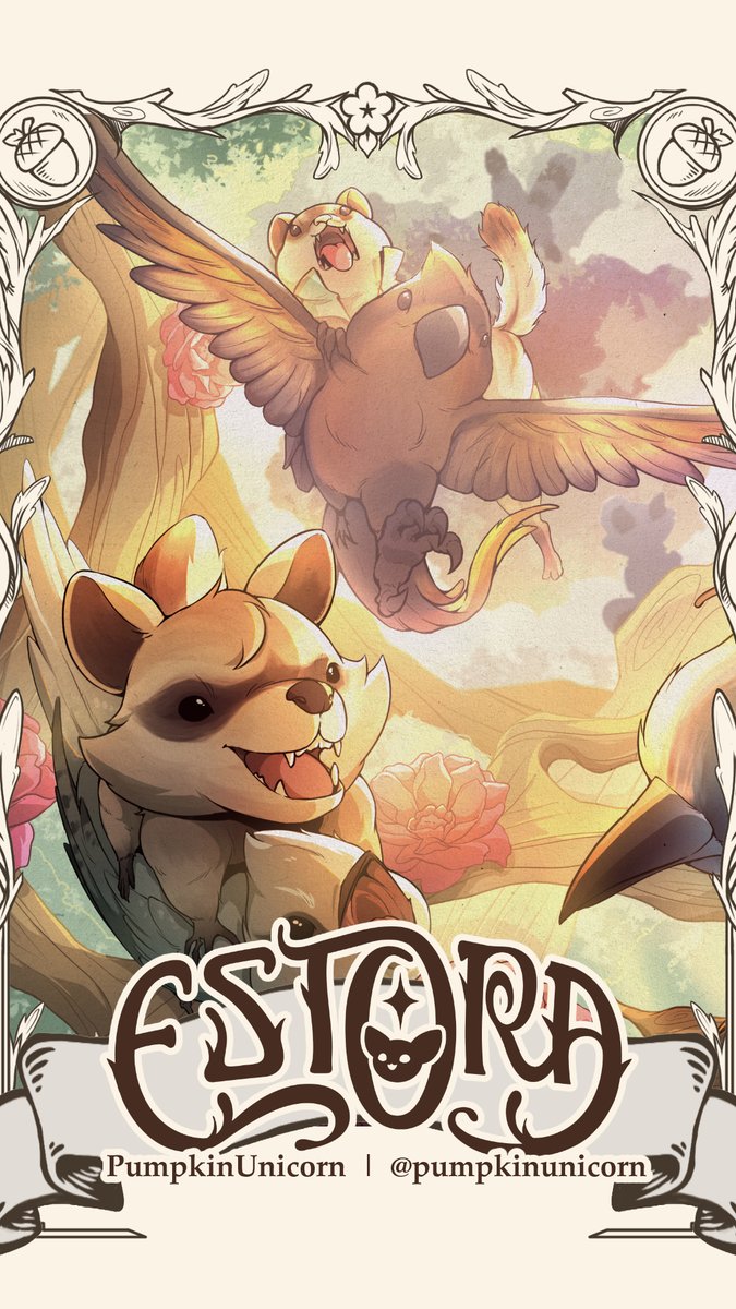 PumpkinUnicorn_'s tweet photo. Tony, the ferret, has no idea what he signed up for when he decided to join Meeko on a bird. Today he learnt he's terribly afraid of heights, or flying, or both.
#dnd #ttrpg #estora https://t.co/b5Q189z0og