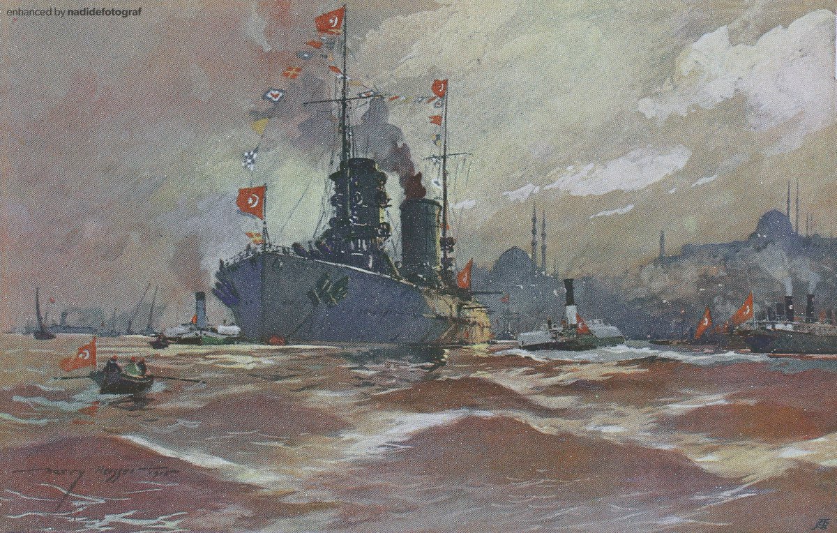 Birinci dünya savaşı dönemine ait bir propaganda kartpostalı