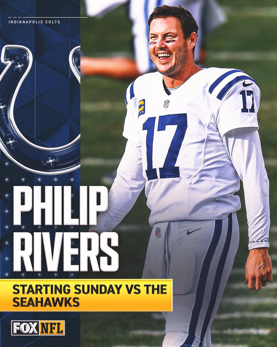 The #Colts will start Philip Rivers Sunday, per multiple reports