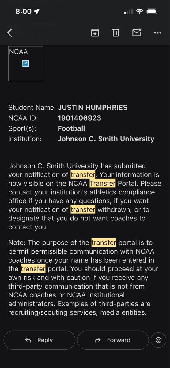 JustinHump12's tweet photo. I am entering the transfer portal with 2 years remaining of eligibility.
6’2 190 lbs DB
4.5 40
315 bench 
405 squat
3.2 GPA
@RivalsPortal @247SportsPortal @TransferPortal https://t.co/bETlT5DI6N