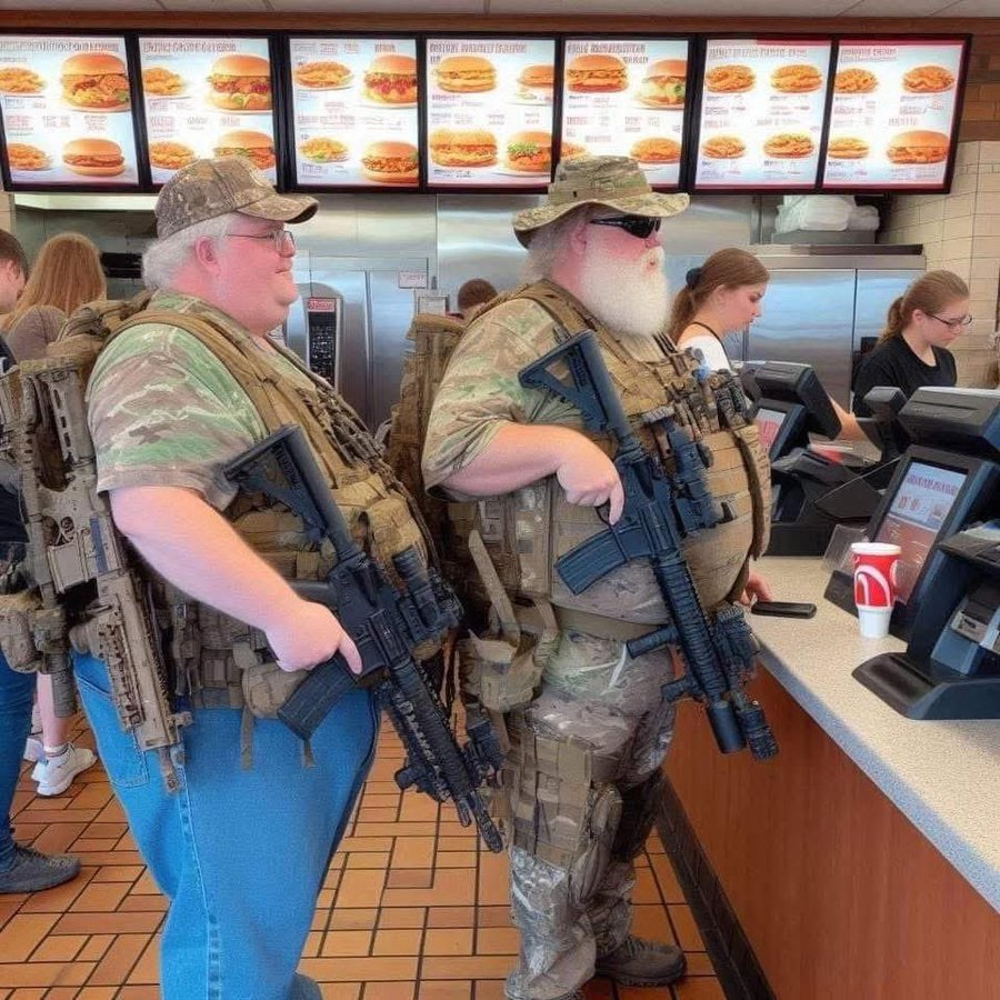 Damaan4u33's tweet image. Meal Team Six stocking up for civil war! 😆 😂 😆