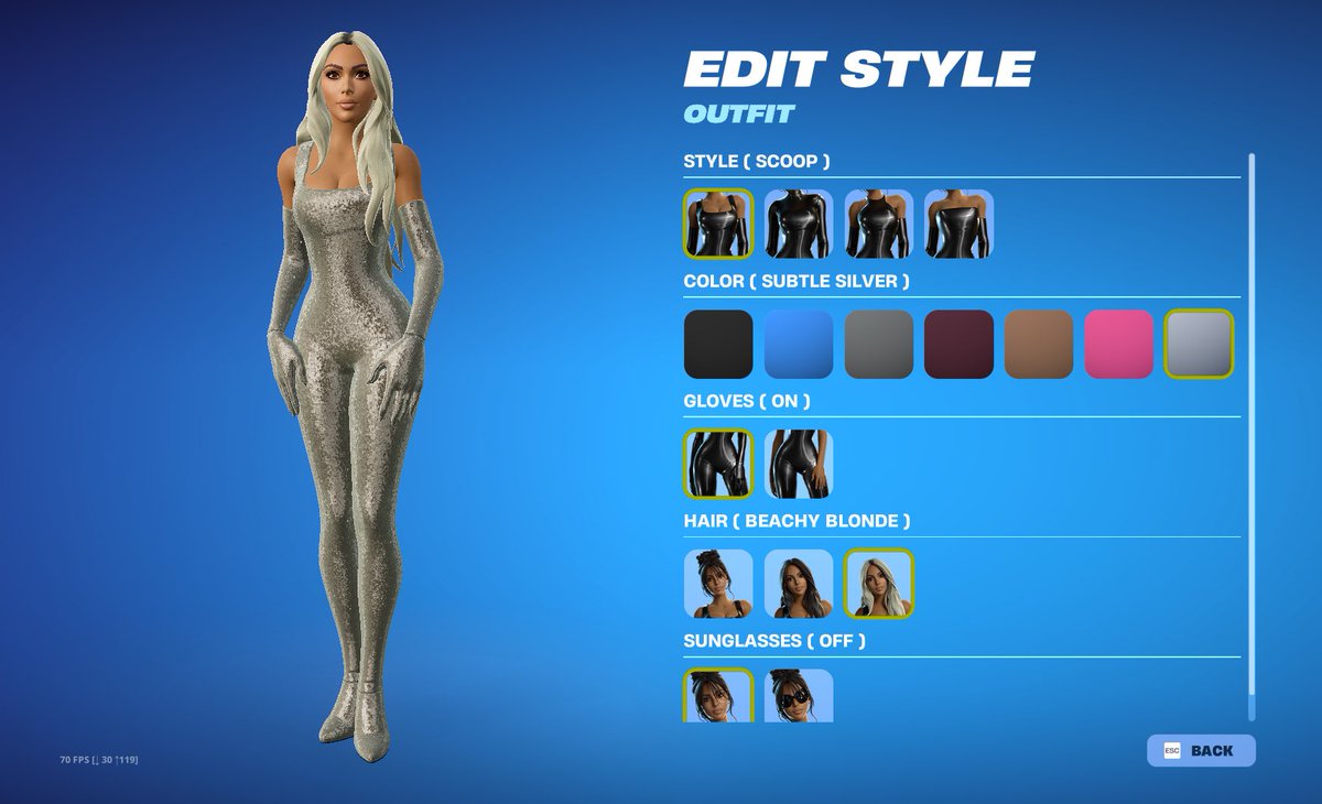 Batchhii's tweet photo. This one of the prettiest skins ever 💜

Thank you @FortniteGame &amp; @EpicGames for granting me the new Kim K skins &amp; bundle early! #EpicPartner 

The queen KK will be available tonight in the item shop 🔥 https://t.co/QeYNLE4vpz
