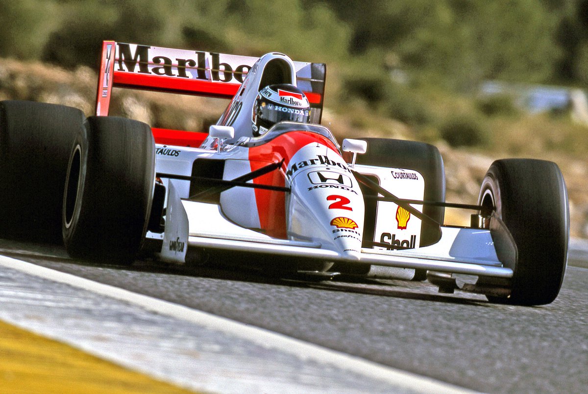 Gerhard Berger, McLaren MP4/7A - Honda RA122 3.5 V12. Test Austria
