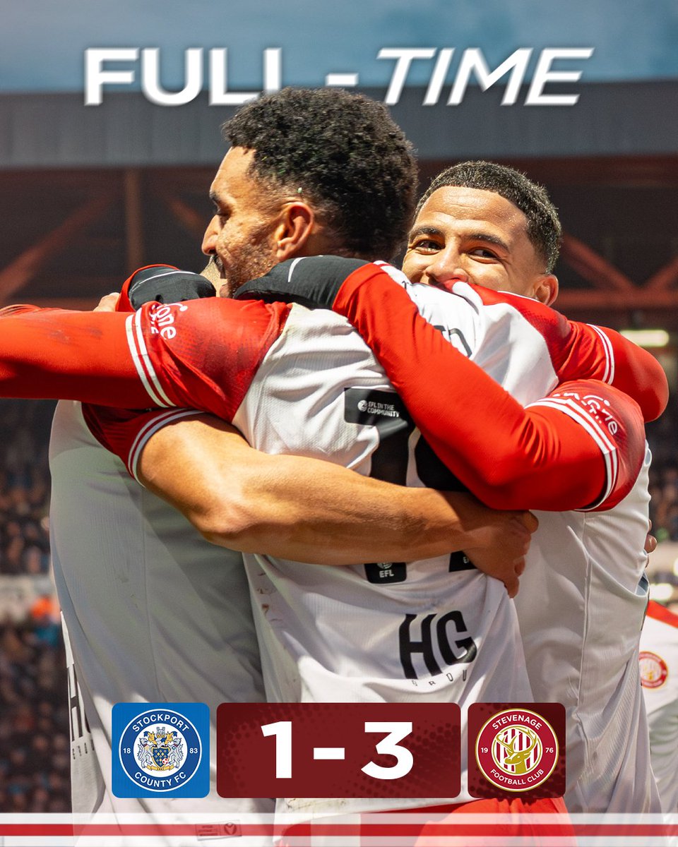 StevenageFC's tweet image. BIG win on the road! 🤩