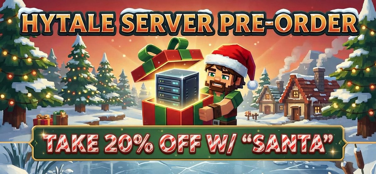 Secure your spot! <a href="/Hytale/">Hytale</a> drops Jan 13 and we're READY! 

Pre-order your Hytale server now:
✅ Instant setup on launch day
✅ 7 global locations
✅ DDoS protection

Use code SANTA for 20% off! 🎅

survivalservers.com/services/game_…