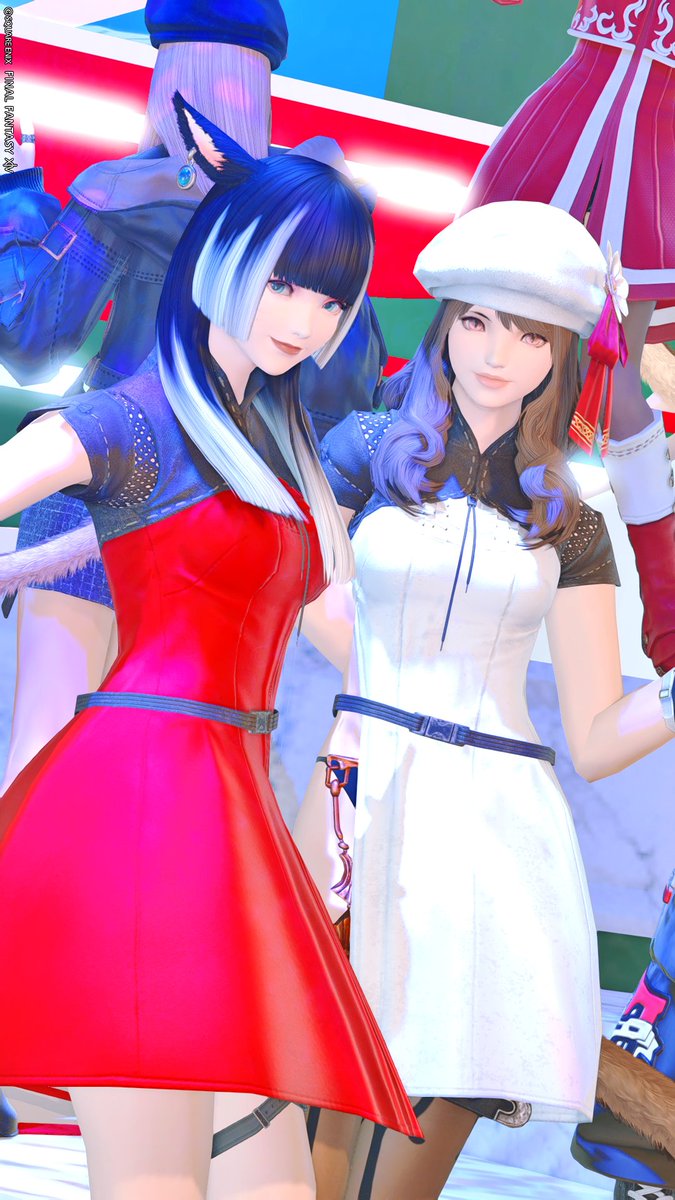 【YUKI】バルーンカラートップス2点 セルフォード sono 好きな方 撮れという圧がなんかすごかった😇 #おでっと_ff14