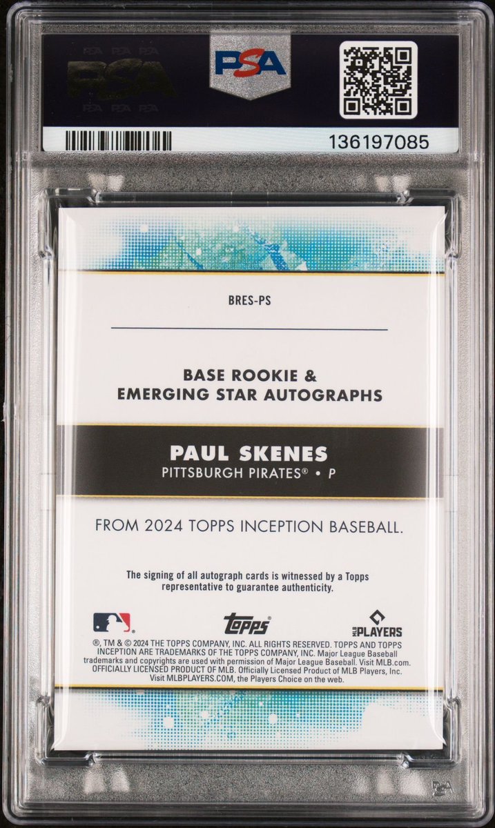 Maybe I am missing something here, do we see anything from the scans that would warrant a 7 on this card?