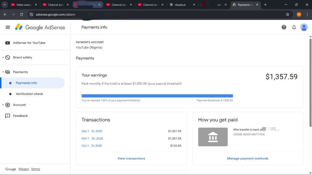 November was great.  
$1.3k isn’t bad considering when I started YouTube automation

Let’s keep cooking…