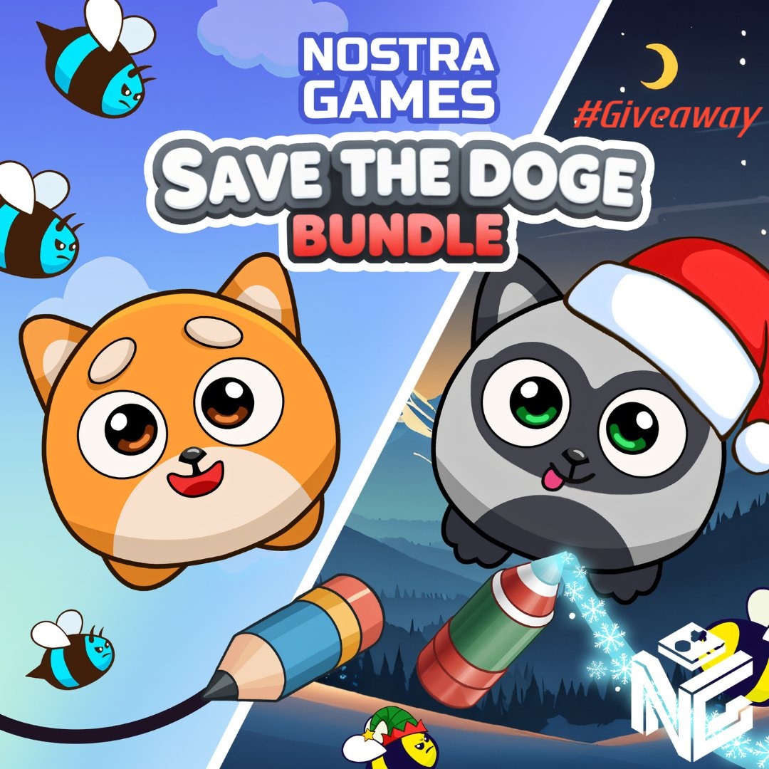 🎁 #Giveaway ⤵️

I have 6 codes to give away for:
『 Save the Doge Bundle 』 
by <a href="/nostra_games_/">Nostra Games</a> 

1x EU 🇪🇺 / 1x NA 🇺🇸 / 2x JP 🇯🇵 / 2x AS 🇭🇰

1 key = 16 platinums = 1136 trophies! 🏆🤯👍

🔁Repost
▶️Tag a friend
🎦Comment a Puppy-GIF 🐶
⏩Follow me &amp; <a href="/nostra_games_/">Nostra Games</a> &amp; <a href="/Dinoryno81/">Dinoryno81</a>