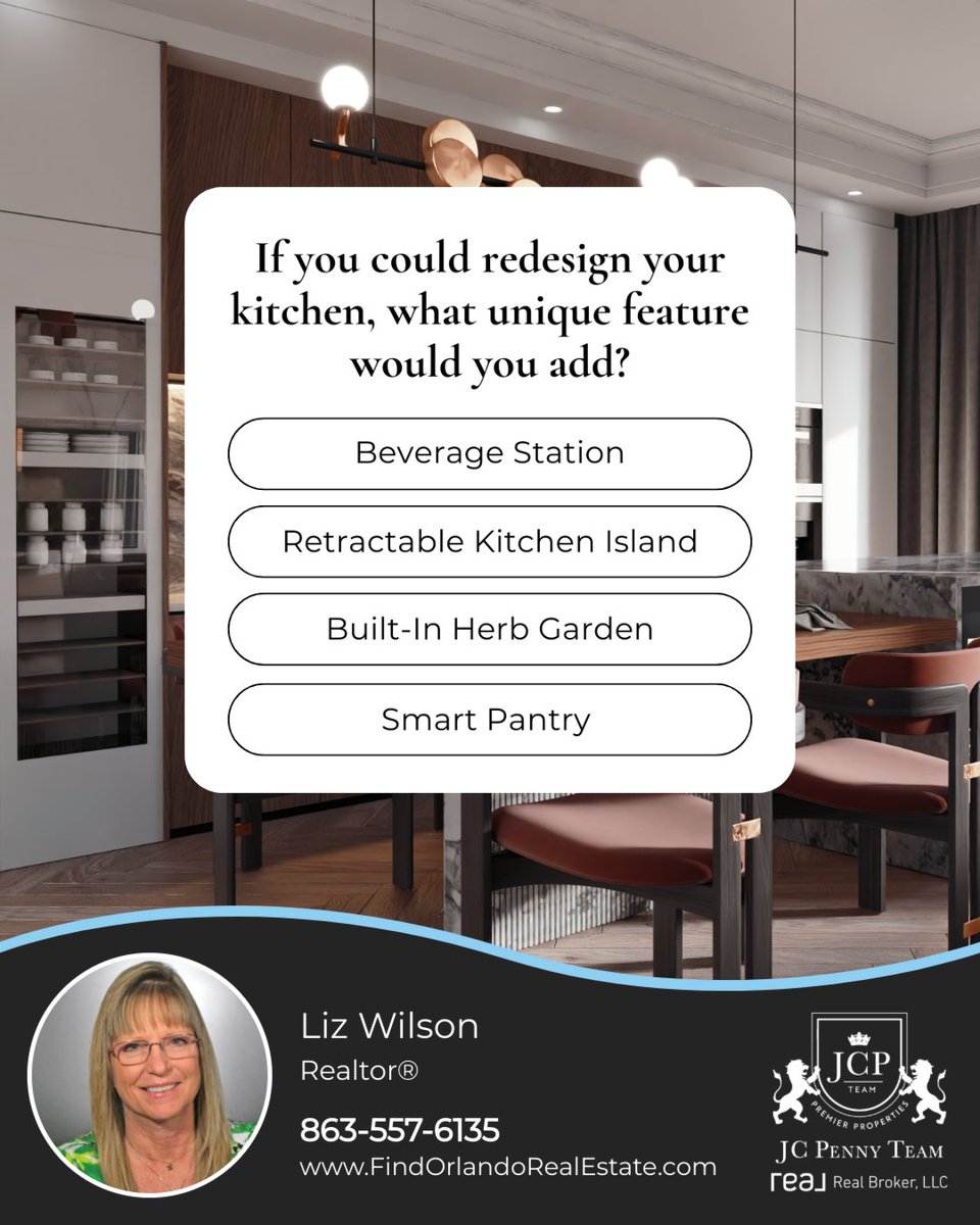 LizWilson116's tweet image. Dreaming of the perfect kitchen setup? If you could redesign your kitchen, what unique feature would you add?

#kitchendesign #homeinspo #dreamkitchen #kitchenremodel