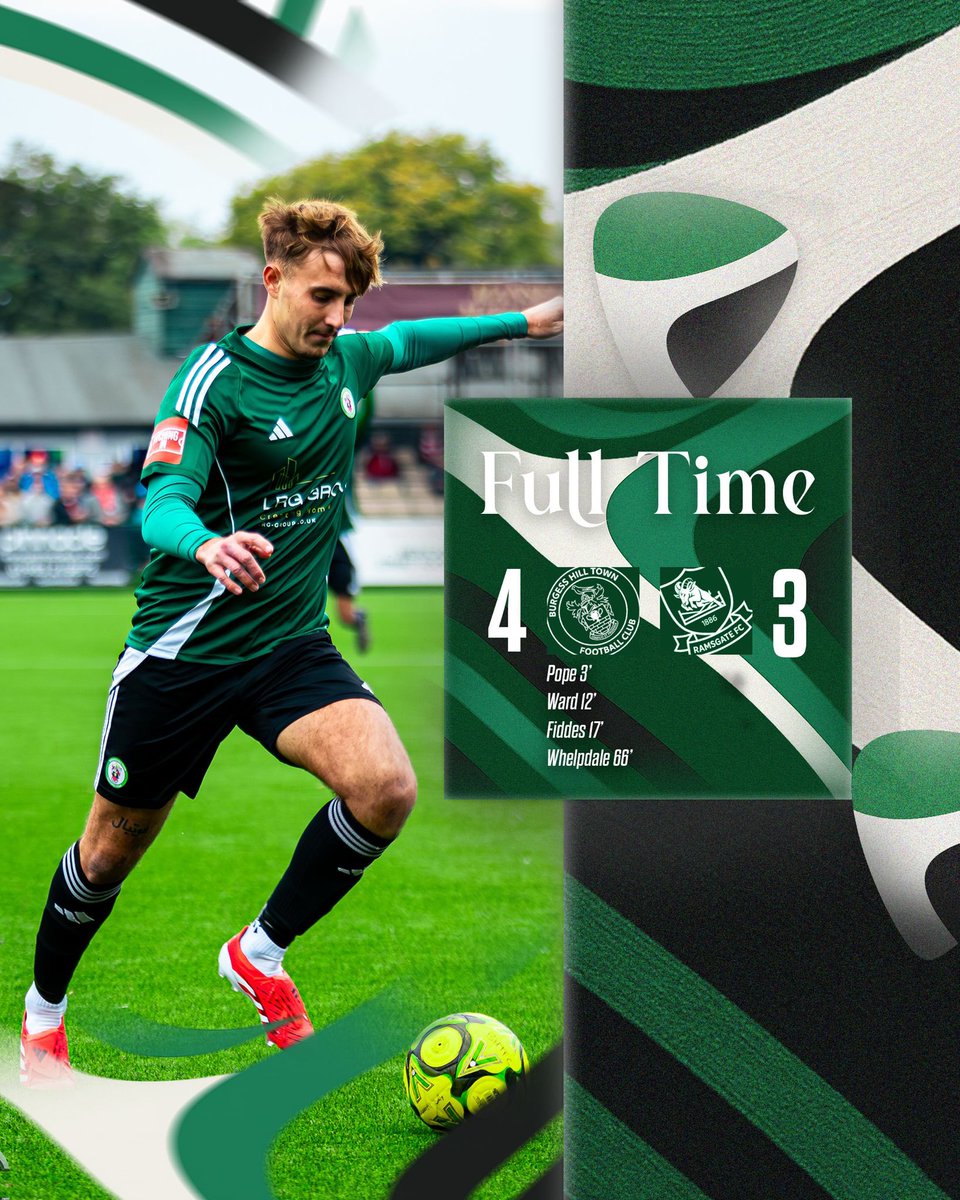 Official_BHTFC's tweet photo. FULL TIME: 4-3. AND BREATHE. Goals from Ben Pope, Reggie Ward, Max Fiddes and Chris Whelpdale win a Christmas cracker at Leylands Park. 

Burgess Hill are into the Premier play offs……. https://t.co/La5MSAm6Pw