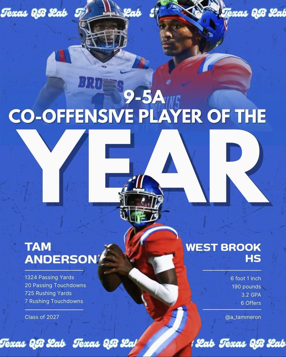 a_tammeron's tweet image. Beyond blessed to be named the co-offensive player of the year for @district10_5a  #AGTG🙏🏾 I would like to thank my team mates and coaching staff for pushing me to be my best version of my self !!! but the train don’t stop here !!!