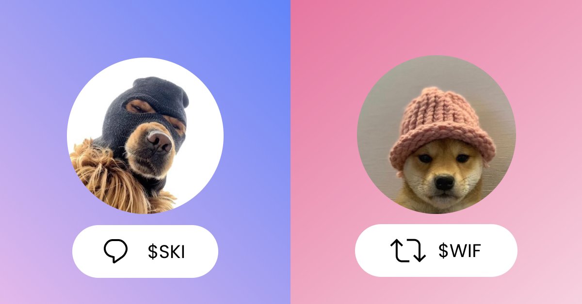 CoinRabbitLoans's tweet image. Are you Team #SKI or Team #WIF? Cast your vote:

💬for $SKI
🔁 for $WIF