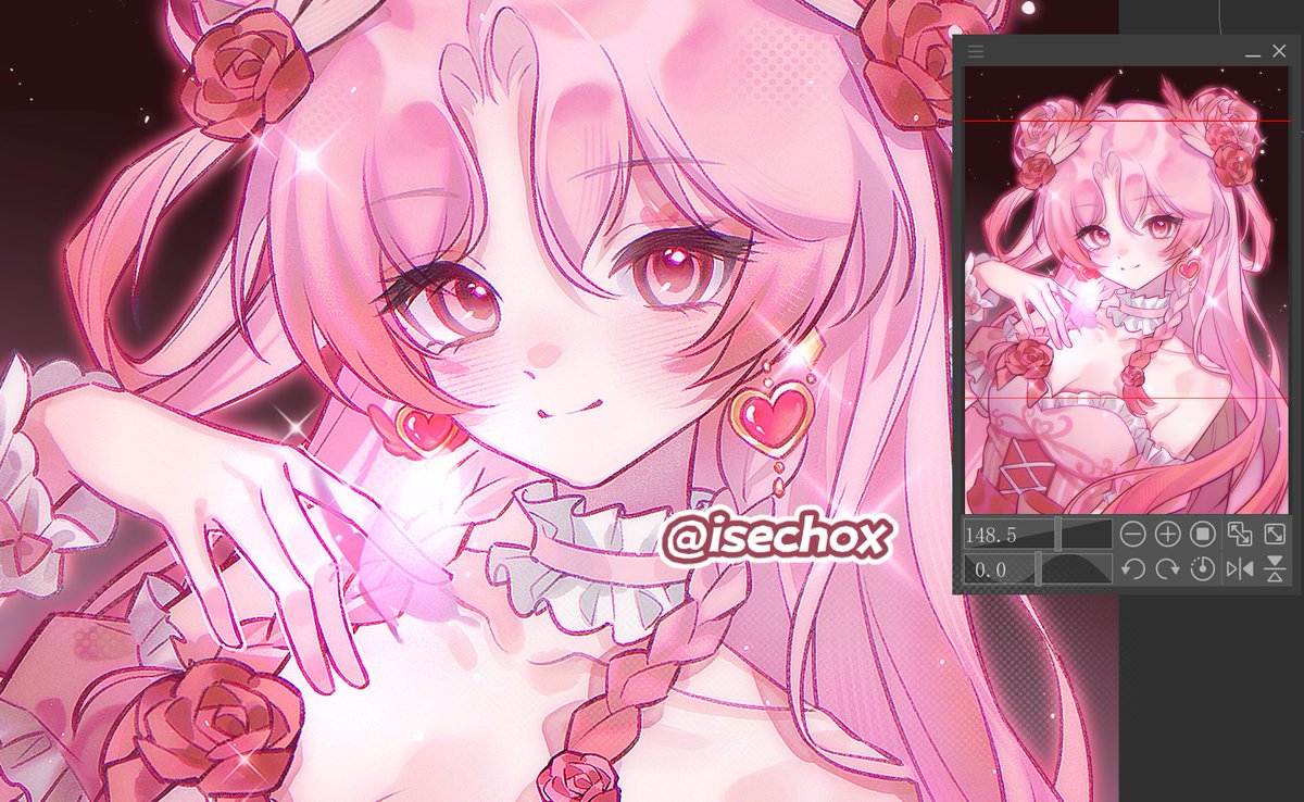 Commission finished 🌸
I wonder what kind of story she would have…

 #VGenComms #ArtistOnTwitter