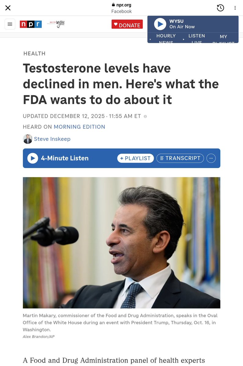 jalam1001's tweet image. #Testosterone is sex hormone.  The ratio of testerone to estrogen determines the sex not the gender as defined by feminist theology also known scholarship of feminist academics.

The conspiracy theories have many explanation why male Testosterone levels have gone down. One