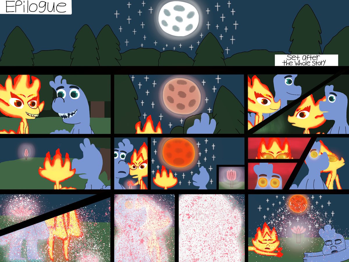 Updated and Reupload

The Elemental Werewolf Comic “non-canon” Epilogue Page 1. Original story by <a href="/Wolfmarian1/">Wolfmarian</a>. Page 2 coming soon! #Elemental #pixarelemental #Elemental2023 #werewolf #comic #epilogue #disney #pixar