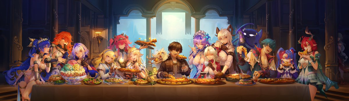 A Night Without Battles🍕vs🥗
#WutheringWaves  #WuWaFanart #鳴潮