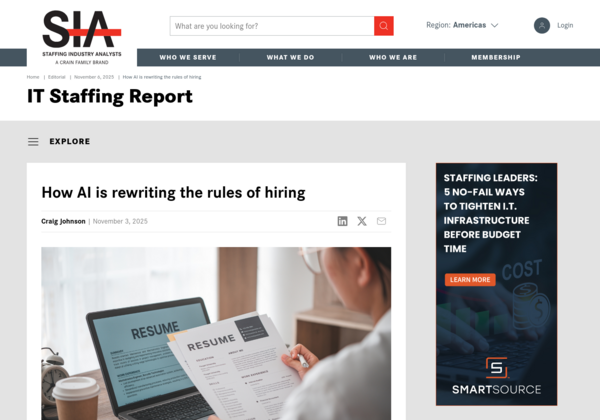 lenadamsACG's tweet photo. 🏭 How AI is rewriting the rules of hiring | Staffing Industry Analysts #RECRUITING #banking #staffing #aml #LenAdams #IT #acgresources #CYBERSECURITY #AdamsConsultingGroup #compliance #jobs #execsearch #ai #StaffingIndustryAnalysts https://t.co/e0PYmalq0p https://t.co/27GQvZ1uAL