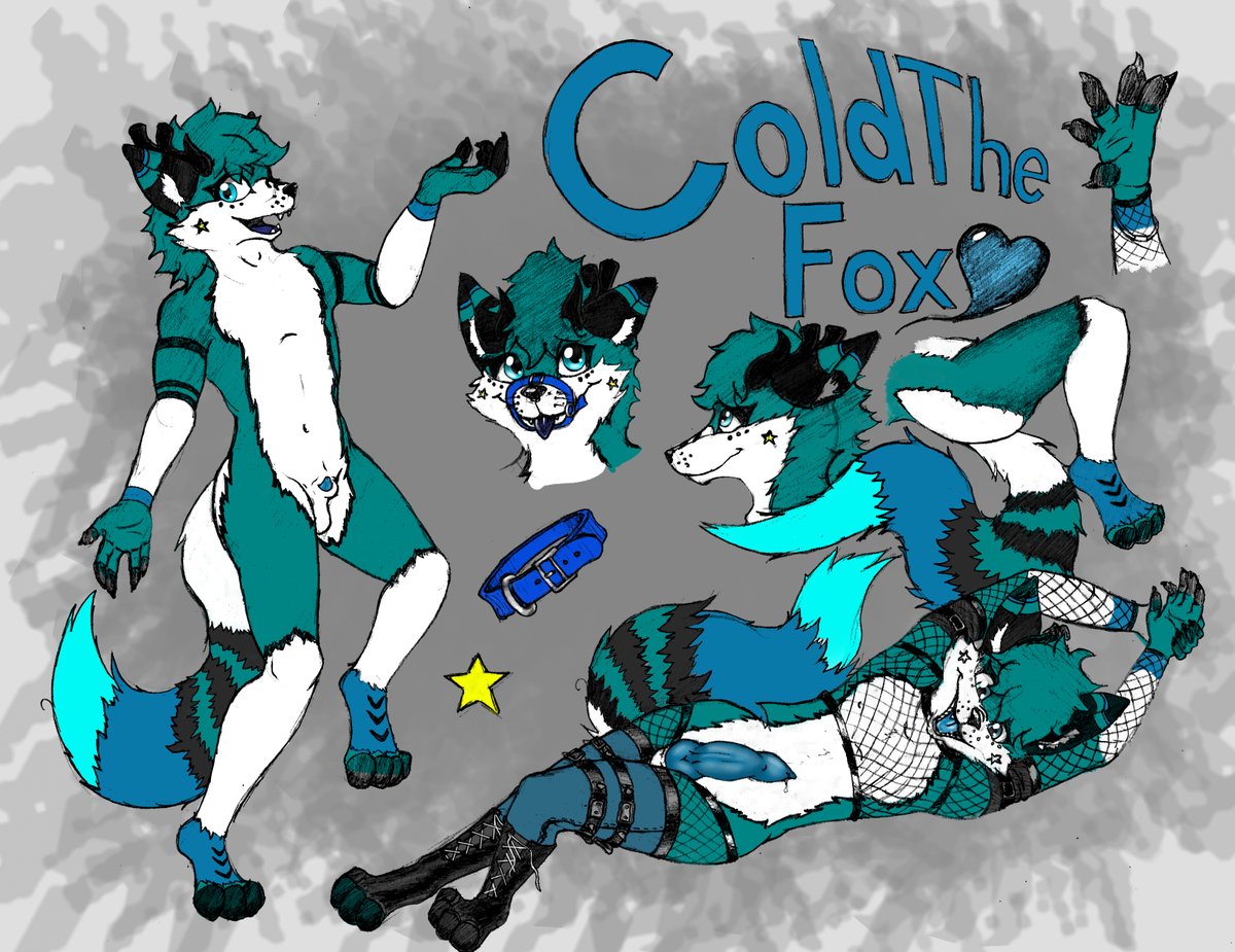 OwlLector's tweet image. First colored drawing of... like forever! But our subject now is our lovely @ColdTheFox 
Done with few materials, between traditional and coloring with photoshop until I acquire a proper drawing tablet, but this remind me of old 90s style old furry IRC chats artstyles.
