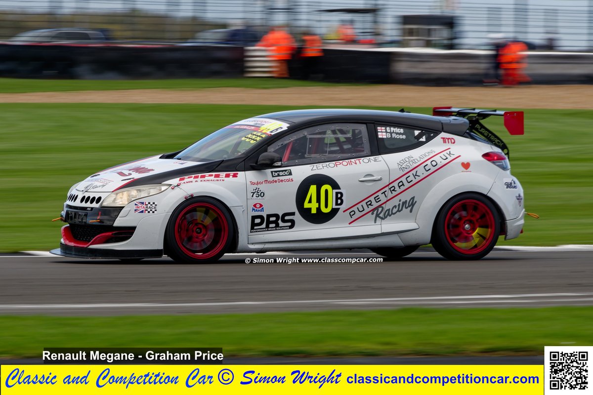 This Renault Megane finished 18th in class in the  750MC - Birkett Relay at Silverstone, driven by Graham Price. See more from race in the latest issue of Classic and Competition Car magazine. Free at classcompcar.com  #750Motorclub #renaultmegane #Motorsport #birkettrelay