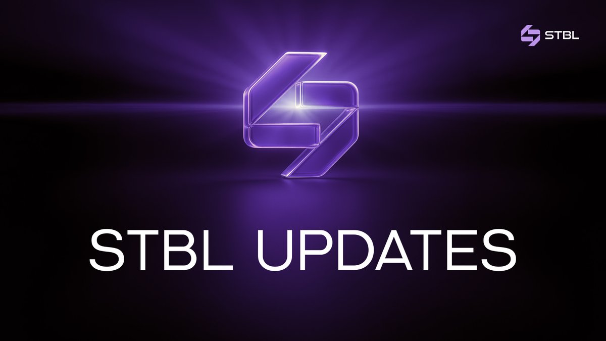 stbl_official's tweet image. From innovation to impact, STBL is laying the groundwork for the next era of digital finance and the foundation is stronger than ever.

Over the past few weeks, the team has been relentlessly focused on fortifying the fundamentals that will define our next phase. Q4 2025 has been…